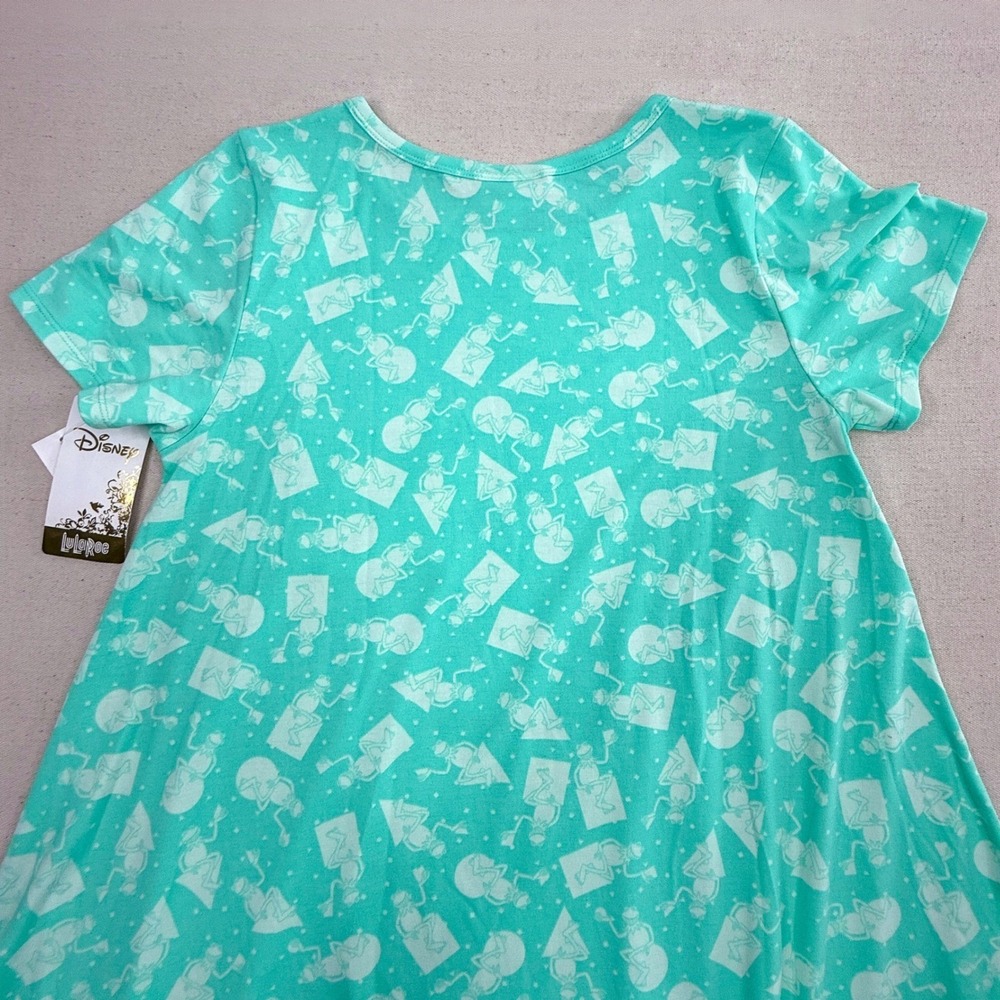 NWT LuLaRoe Disney Carly Dress Kermit The Frog Muppets Mint Green Swing Small